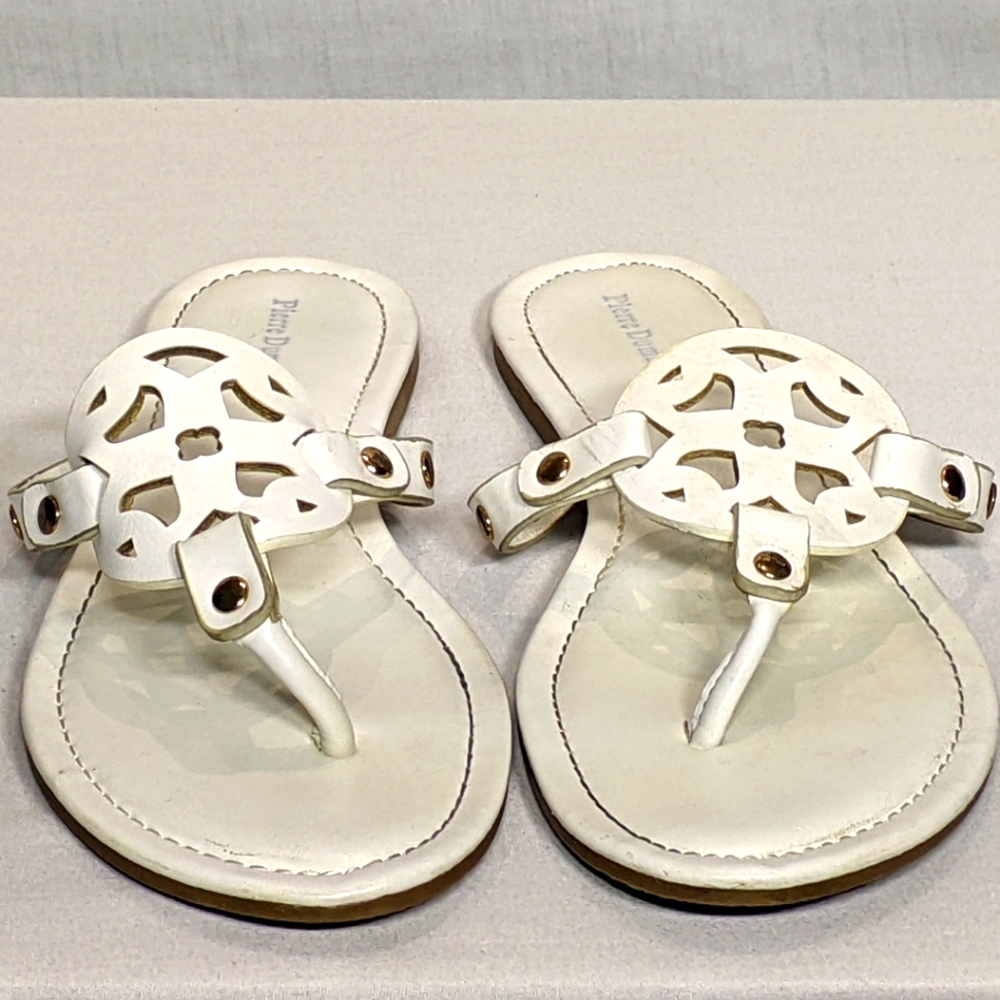 Pierre Dumas Womens Limit-20 Sandal Size 10 white